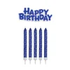 Sale Cerf Dellier 16 Bougies bleues + Happy Birthday