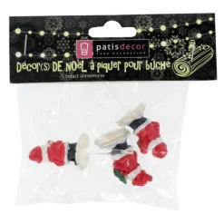 Online Cerf Dellier 3 décors Santa Claus assortis sur pique