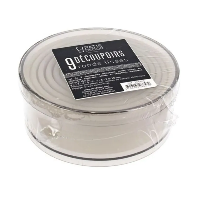 Best Cerf Dellier 9 Découpoirs ronds lisses assortis