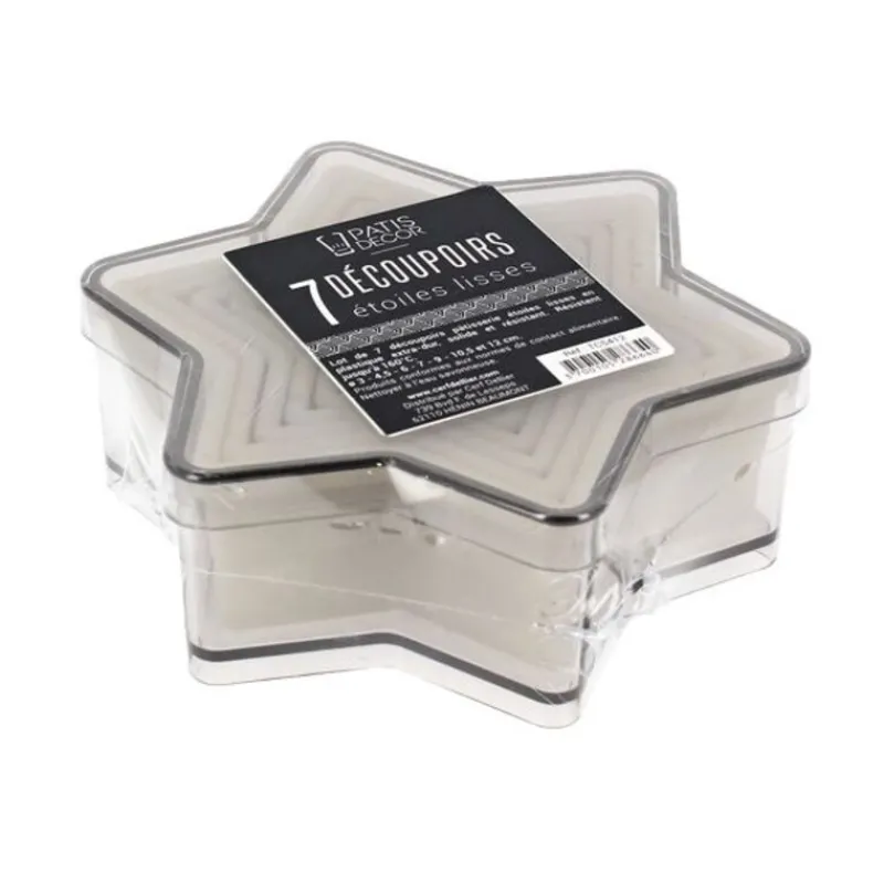 Clearance Cerf Dellier 7 Découpoirs étoiles lisses assortis