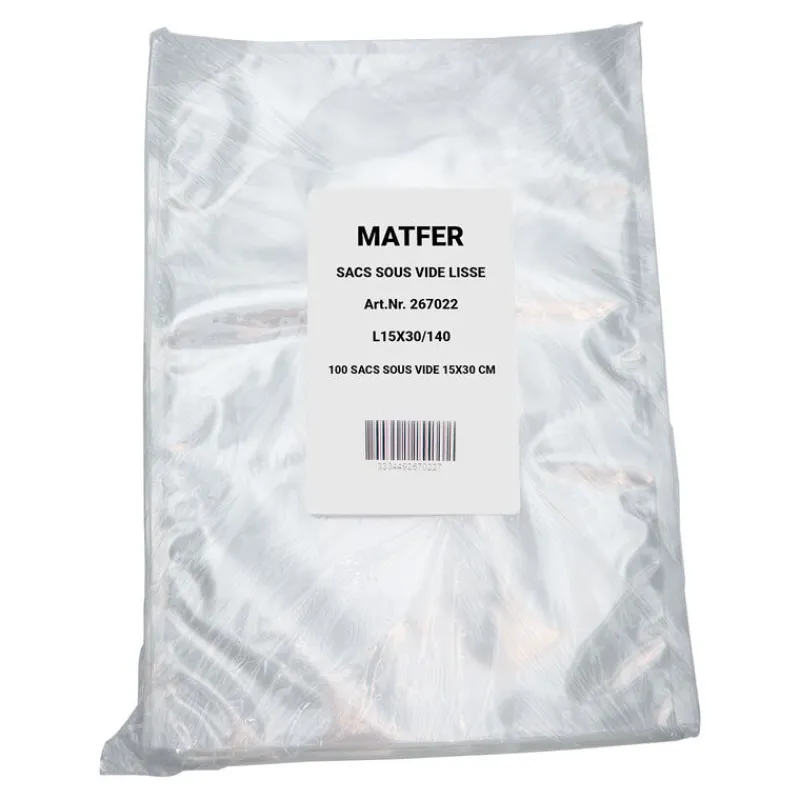 Sale Cerf Dellier 100 sacs sous vide lisse 140 microns 25 x 35 cm