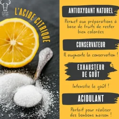 Sale Cerf Dellier Acide Citrique 1 kg