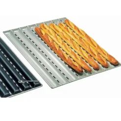 New Cerf Dellier Alu-Gaufer plaques à pain 650 x 430 6 baguettes
