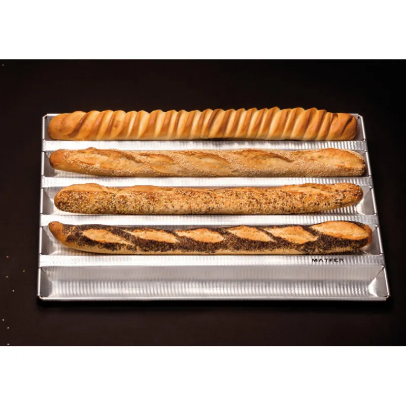 Discount Cerf Dellier Alu-Gaufer plaques à pain pâtissier 600x400 5 baguettes