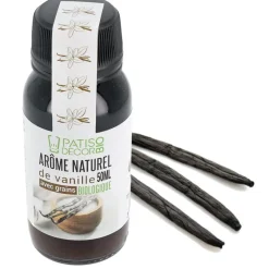 Online Cerf Dellier Arôme naturel de vanille biologique avec graines 50 ml
