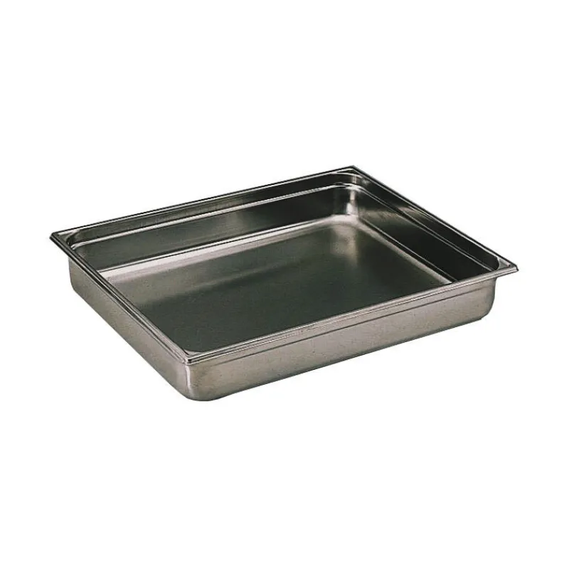 Sale Cerf Dellier Bac gastronorme plein inox - sans anse - GN 2/1 profondeur 4 cm