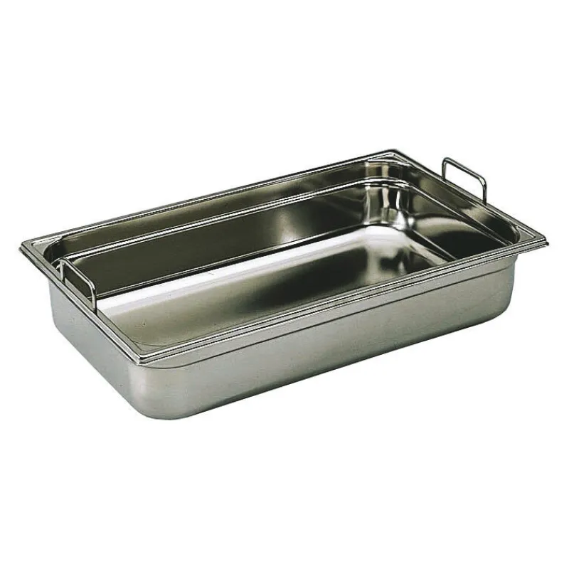 Online Cerf Dellier Bac gastronorme plein inox - avec anses escamotables - GN 1/1 profondeur 10 cm