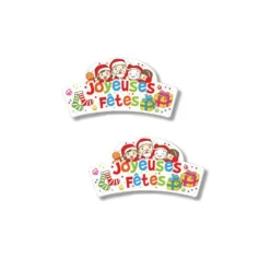 Discount Cerf Dellier Banderoles azyme Joyeuses Fêtes (x24)