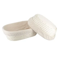 Sale Cerf Dellier Banneton à pain ovale lin rotin