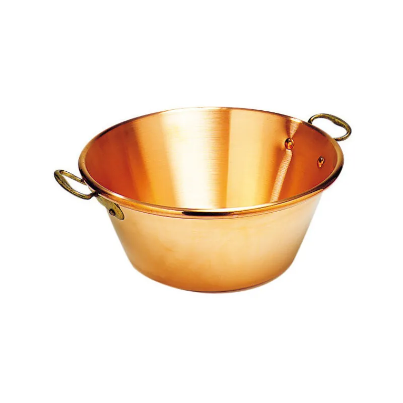Clearance Cerf Dellier Bassine à confitures extra-forte cuivre 42 cm