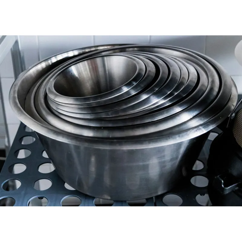 Sale Cerf Dellier Bassine inox fond plat 30 cm