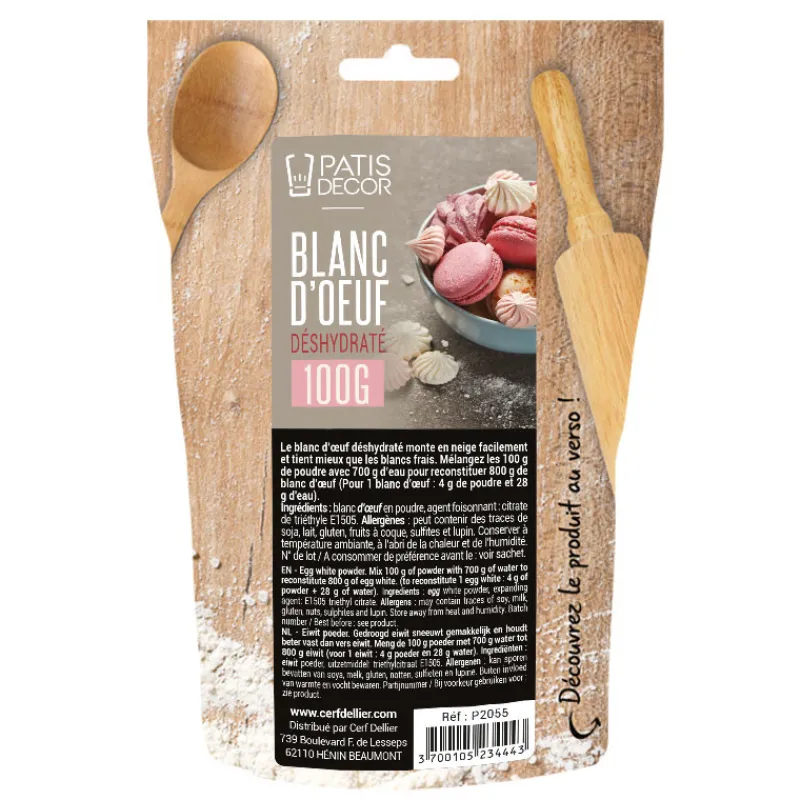 New Cerf Dellier Blanc d'œuf déshydraté en poudre 100 g