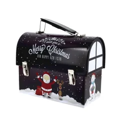 New Cerf Dellier Boîte à biscuits de Noël cartable - tirelire