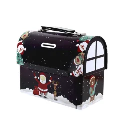 New Cerf Dellier Boîte à biscuits de Noël cartable - tirelire