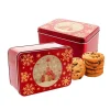Outlet Cerf Dellier Boîte à biscuits de Noël en métal 20,1 x 13,1 x 9 cm