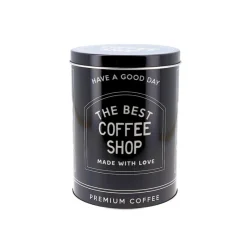 Online Cerf Dellier Boîte à café en métal noire