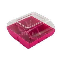 New Cerf Dellier Boîte 6 macarons fuchsia