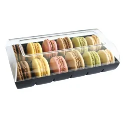 New Cerf Dellier Boîte 12 macarons noire