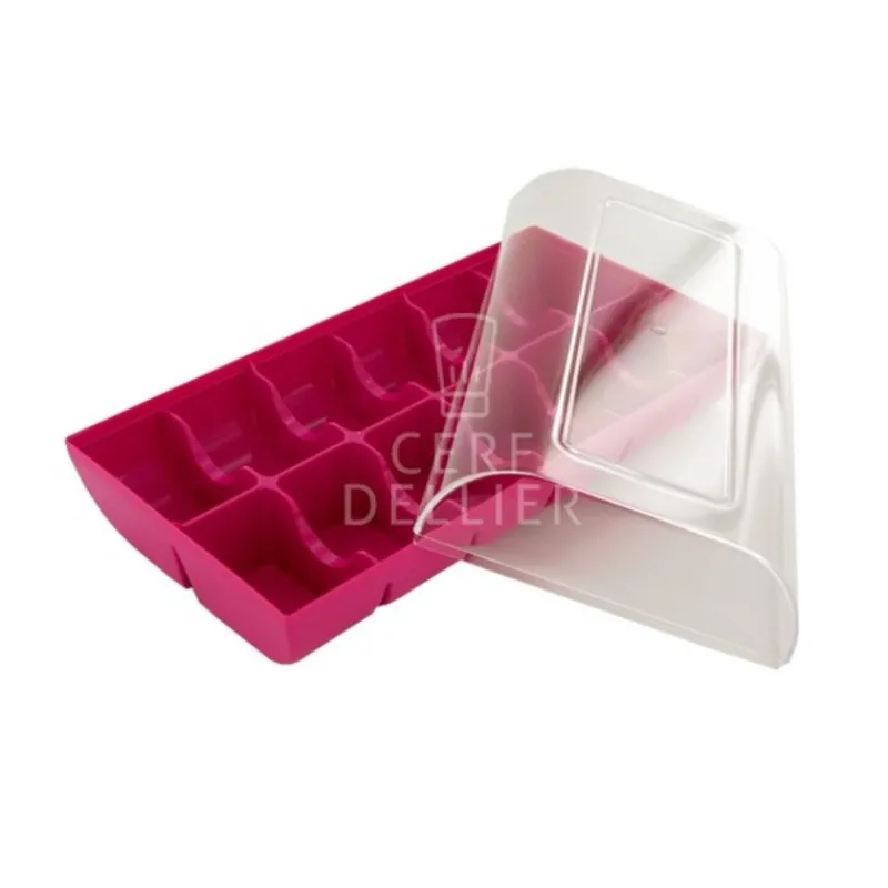 Hot Cerf Dellier Boîte 12 macarons rose fuchsia