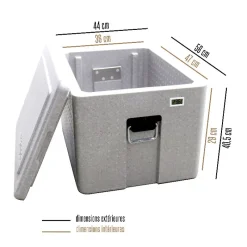 Sale Cerf Dellier Boîte isotherme 49L avec indicateur de température
