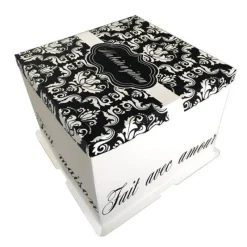 Hot Cerf Dellier Boîte pâtissière arabesques 26 x 26 x 24 cm