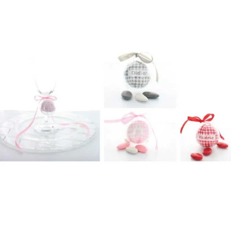Discount Cerf Dellier Boîtes à dragées petite boule transparente x 3