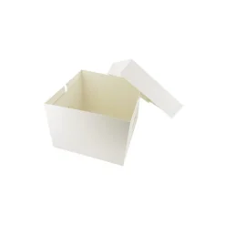 Best Cerf Dellier Boîtes pâtissières blanches 25x25 cm Hauteur 20 cm (x 10)