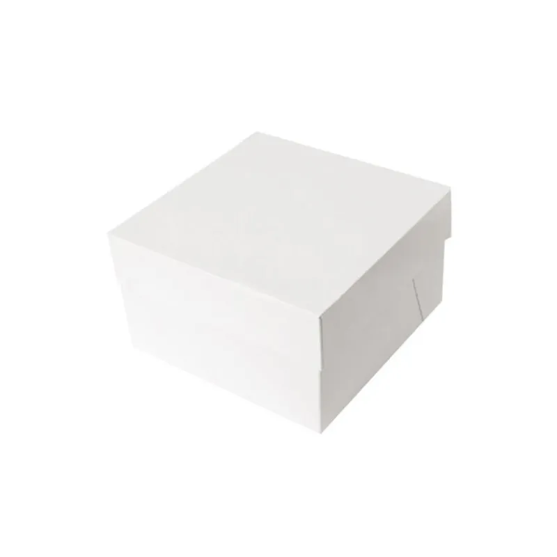 Online Cerf Dellier Boîtes pâtissières blanches 20x20 cm Hauteur 20 cm (x 10)