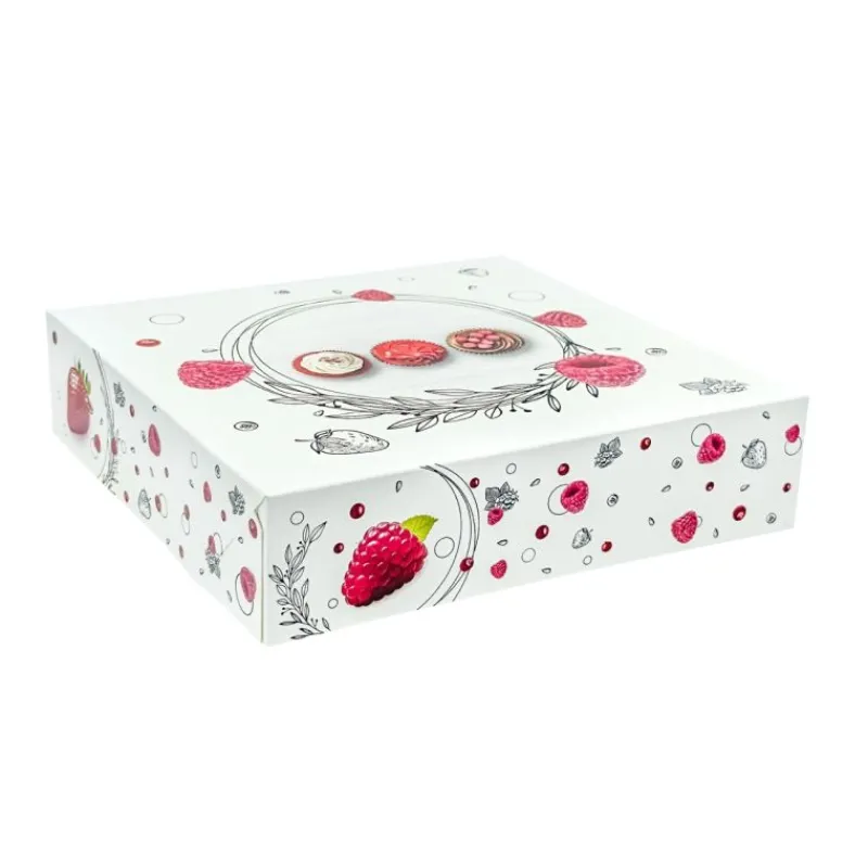 New Cerf Dellier Boîtes pâtissières Morgane 18 x 18 cm - Hauteur 8 cm (x 50)