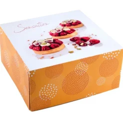 Cerf Dellier Boîtes pâtissières Pauline 28 x 28 cm Hauteur 10 cm (x 25)