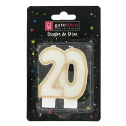 Online Cerf Dellier Bougie anniversaire 20 ans