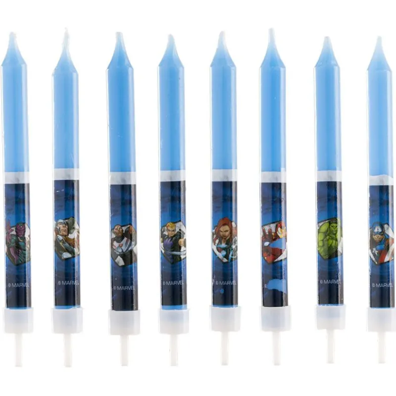 Outlet Cerf Dellier Bougie anniversaire Avengers (x 8)