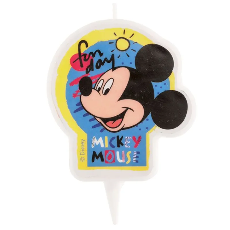 Best Cerf Dellier Bougie anniversaire Mickey 7,5 cm