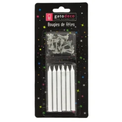 Clearance Cerf Dellier Bougie argentée (x 12)