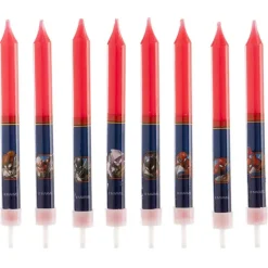 Hot Cerf Dellier Bougie Spiderman (x8)