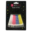 Sale Cerf Dellier Bougies d'anniversaire 6 cm assorties (x 24)