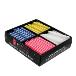 Best Cerf Dellier Bougies torsadées 6 cm fines assorties (x 250)