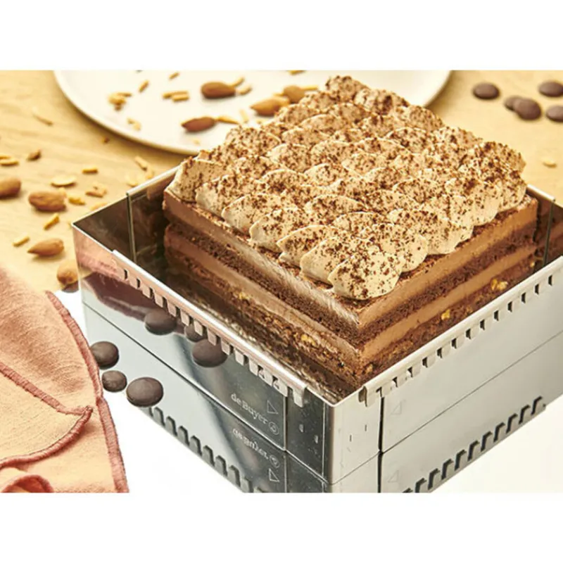 Best Cerf Dellier Cadre extensible inox rectangle Hauteur 5cm De Buyer