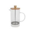 Outlet Cerf Dellier Cafetière à piston en verre couvercle bambou  - 600 ml