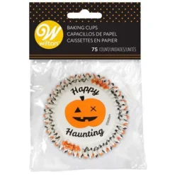 Hot Cerf Dellier Caissette cupcake Halloween Happy Haunting Wilton (x75)