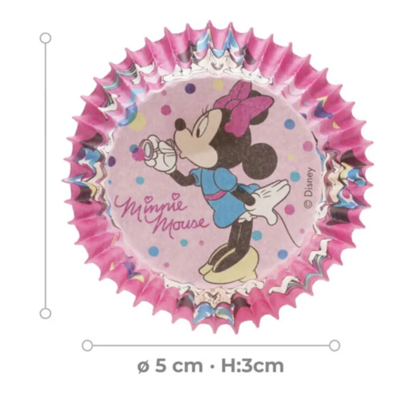 Clearance Cerf Dellier Caissettes à cupcake roses Minnie (x25)