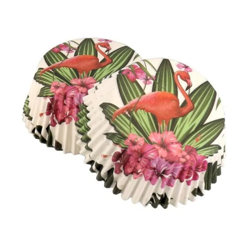 Best Cerf Dellier Caissettes cupcakes "Flamants roses" (x50)