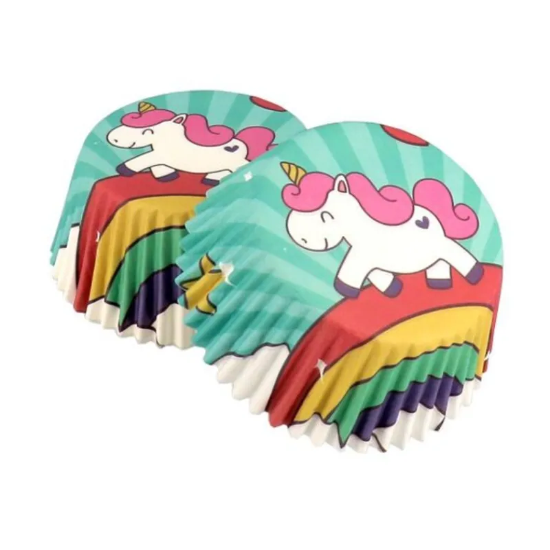 Sale Cerf Dellier Caissettes cupcakes "Licorne" (x50)