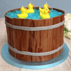 Cerf Dellier Cake Drum Rond Bleu Ø 30 cm