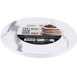 Outlet Cerf Dellier Cake Drum Rond Effet Marbre Ø 25 cm