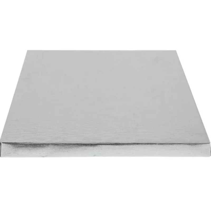 Best Cerf Dellier Cake Drums Carrés Argent 20 x 20 cm (x5)