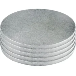 New Cerf Dellier Cake Drums Ronds Argent Ø 35 cm (x5)