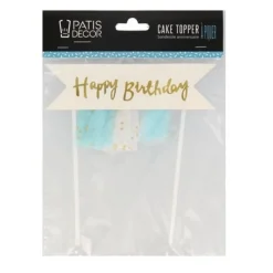 Hot Cerf Dellier Cake topper banderole anniversaire