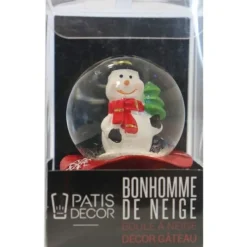 New Cerf Dellier Cake Topper Boule à neige Bonhomme de neige