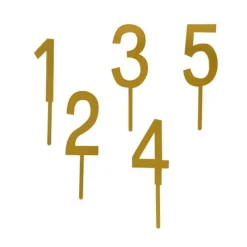 Sale Cerf Dellier Cake Topper Chiffres Dorés